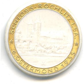 German WW2 NSV-Gro�kundgebung 1935 Meissen porcelain plaque