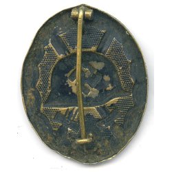 German WW2 Wound badge in black 1939 - Brass