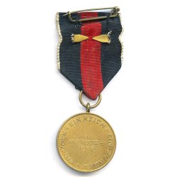 German WW2 October 1 1938 Commemorative Medal with Prague clasp