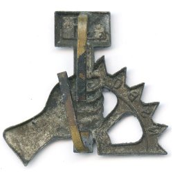 German WW2 NSBO member's cap badge