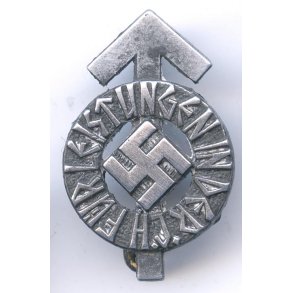 German WW2 HJ Proficiency Badge in Silver - mini 'M1/34' 22mm