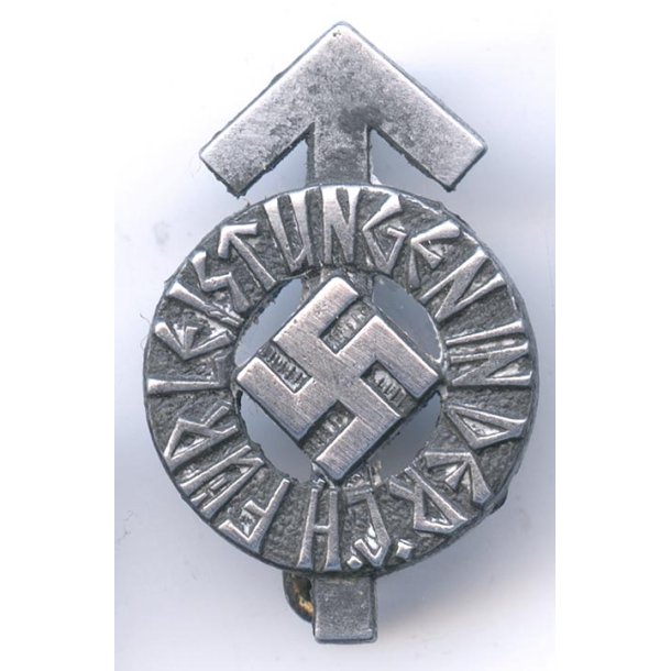 German WW2 HJ Proficiency Badge in Silver - mini 'M1/34' 22mm