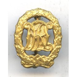 German WW2 DRL sports badge in gold 'Jena Wernstein' badge