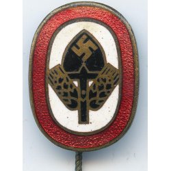 German WW2 RAD member's remembrance pin 'P&L'