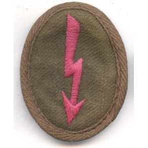German WW2 Panzer Signal's Afrikakorps/Tropical sleeve badge