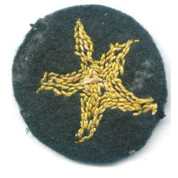 German WW2 Kriegsmarine Coastal Artillery starfish cap badge