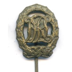 German WW2 DRL sports badge in Bronze miniature 'Wernstein'