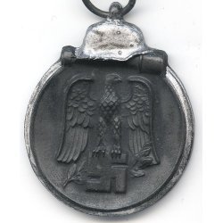 German WW2 Eastern front medal '3' with bag of issue