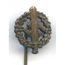 German WW2 SA Sports badge in Bronze miniature