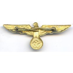 German WW2 Army General/Kriegsmarine Officer's metal visor cap eagle