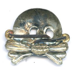 German WW2 SS - Danziger style - Totenkopf - visor cap skull