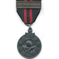 Finnish WW2 Winter war medal with swords for combatants 'LAATOKAN KARJALA' 
