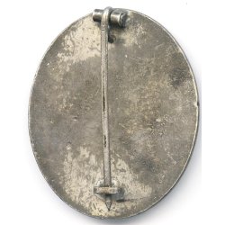 German WW2 Wound badge in silver 'Gustav Brehmer' - Tombac