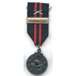 Finnish WW2 Winter war medal with swords for combatants 'RANNIKKOPUOLUSTUS'