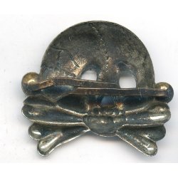 German WW2 SS - Danziger style - Totenkopf - visor cap skull