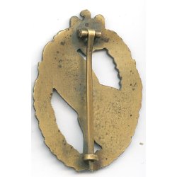 German WW2 Luftwaffe Balloon Observer's Badge in gold