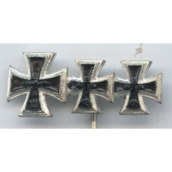 German WW2 1957 Knight's cross, Iron cross 1st &amp; 2nd class miniature stickpin