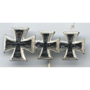 German WW2 1957 Knight's cross, Iron cross 1st & 2nd class miniature stickpin