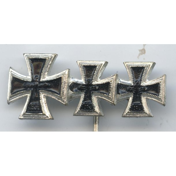 German WW2 1957 Knight's cross, Iron cross 1st &amp; 2nd class miniature stickpin