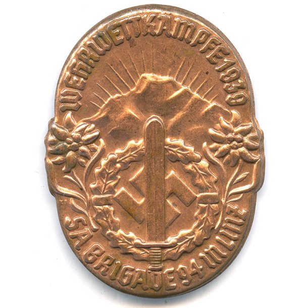 German WW2 Wehrwettkmpfe 1939 - SA Brigade 94 Munz