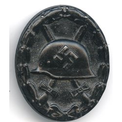 German WW2 Wound badge in black 1939 - Steel
