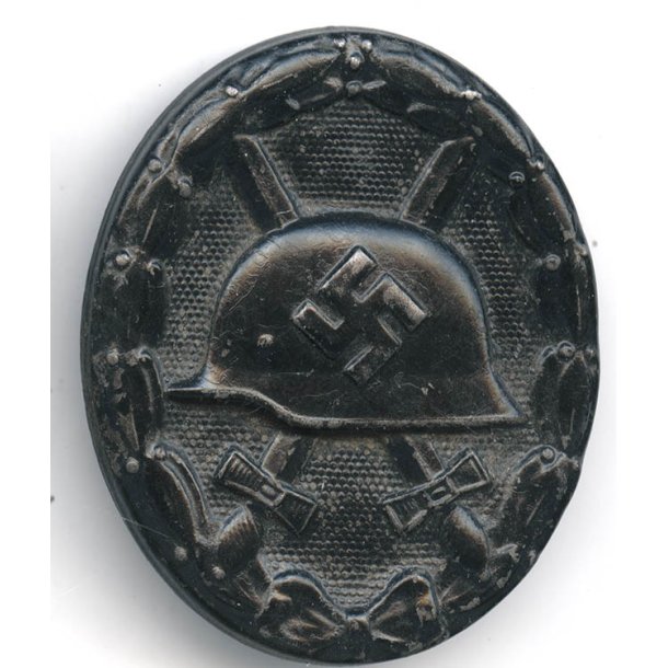 German WW2 Wound badge in black 1939 - Steel