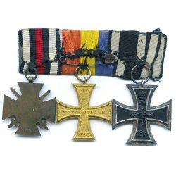 German WW1/2 3-place medal bar