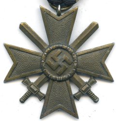 German WW War merit cross 2 cl 1939 with swords '127'