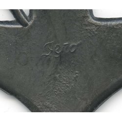 Navy anchor and chain metal decoration