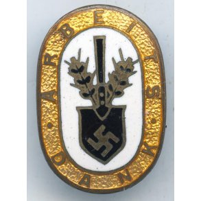 German WW2 RAD Golden 'Arbeits Dank' honor badge 'H. Aurich'