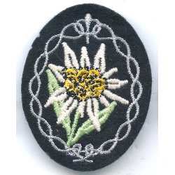 German WW2 Gebirgsj�ger Edelweiss armpatch