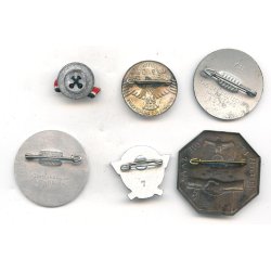 German WW2 6 x small badges etc