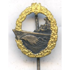 German WW2 Kriegsmarine Destroyer badge miniature stickpin