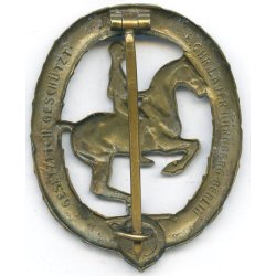 German WW2 Horse Rider's badge in bronze
