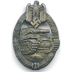 German WW2 Panzer Assault Badge in Bronze 'Rettenmaier'