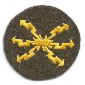 German WW2 Radio operator Afrikakorps/Tropical sleeve badge