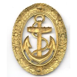 German WW2 Kriegsmarine Officer On Watch Badge