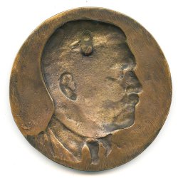 German WW2 early A-H Reichskanzler wall plaque in bronze