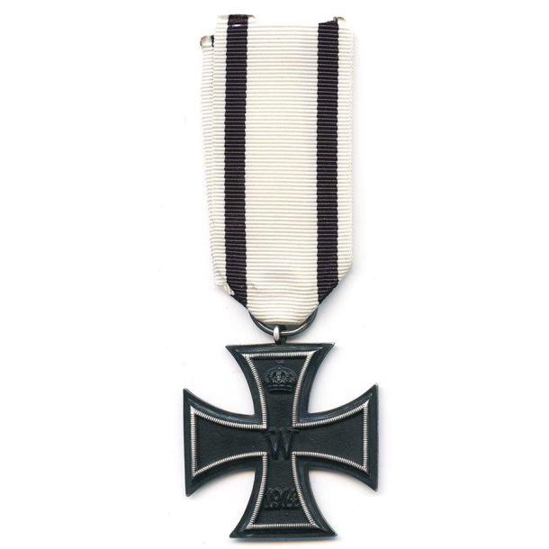 German WW2 Iron Cross second class 1914 with non-combatant (Nichtk�mpfer) ribbon