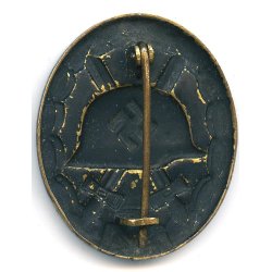 German WW2 Wound badge in black 1939 - Brass