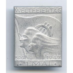 Austrian Post-WWII 1947 SP� May Day Labor Badge � Socialist Party