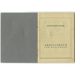 German WW2 Arbeitsbuch fur Ausl�nder - Deutches Reich