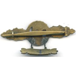 German WW2 Luftwaffe Reconnaissance(Aufkl�rer) clasp in Gold with 1300 pendant