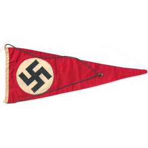 German WW2 NSDAP/National pennant 29x24 cm