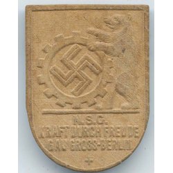 N.S.O Kraft Durch Freude - GAU Gross-Berlin tinnie