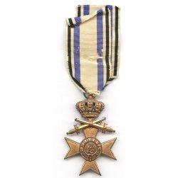 German WW1 Bavarian war merit cross 3 class, swords &amp; crown