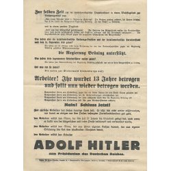 NSDAP 1932 president Election flyer