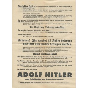 NSDAP 1932 president Election flyer