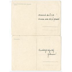 Czech - Russian - end of war postcards