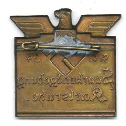 German WW2 Saarkundgebung Karlsruhe 1934 badge